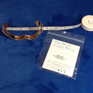 Gold tone Hinged bracelet